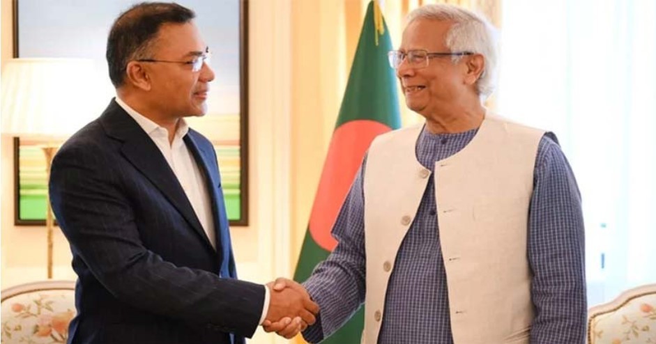 তারেক রহমানকে প্রধান উপদেষ্টার অভিনন্দন বার্তা